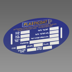 Plascorp Composite Hose Test Tag