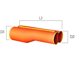 Plascorp Mine Ventilation Twinduct Reducer